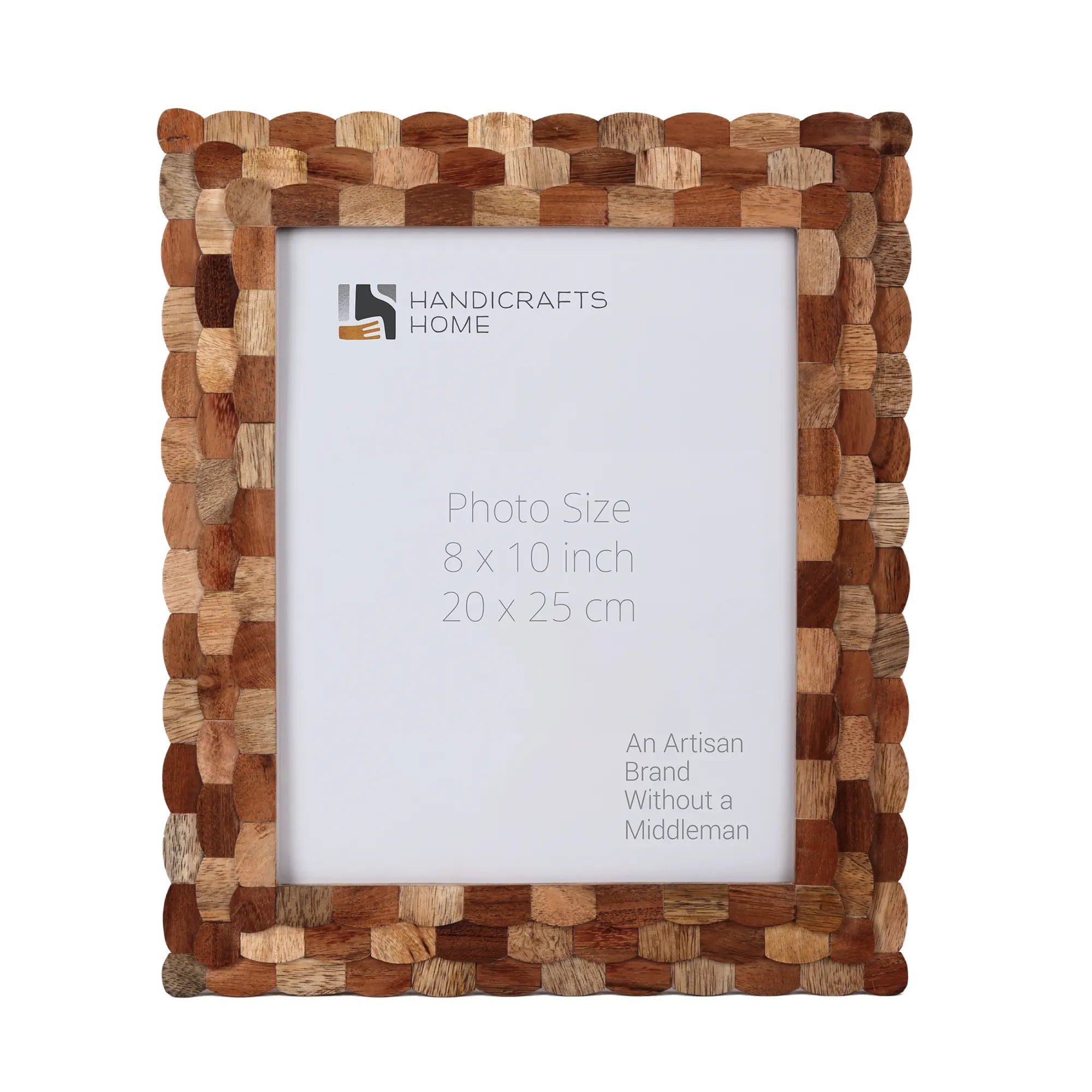 Handcrafted Scalloped Picture Frame