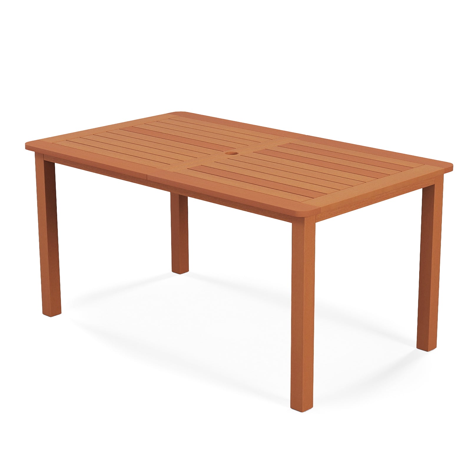 Outdoor Solid Wood Dining Table for 6