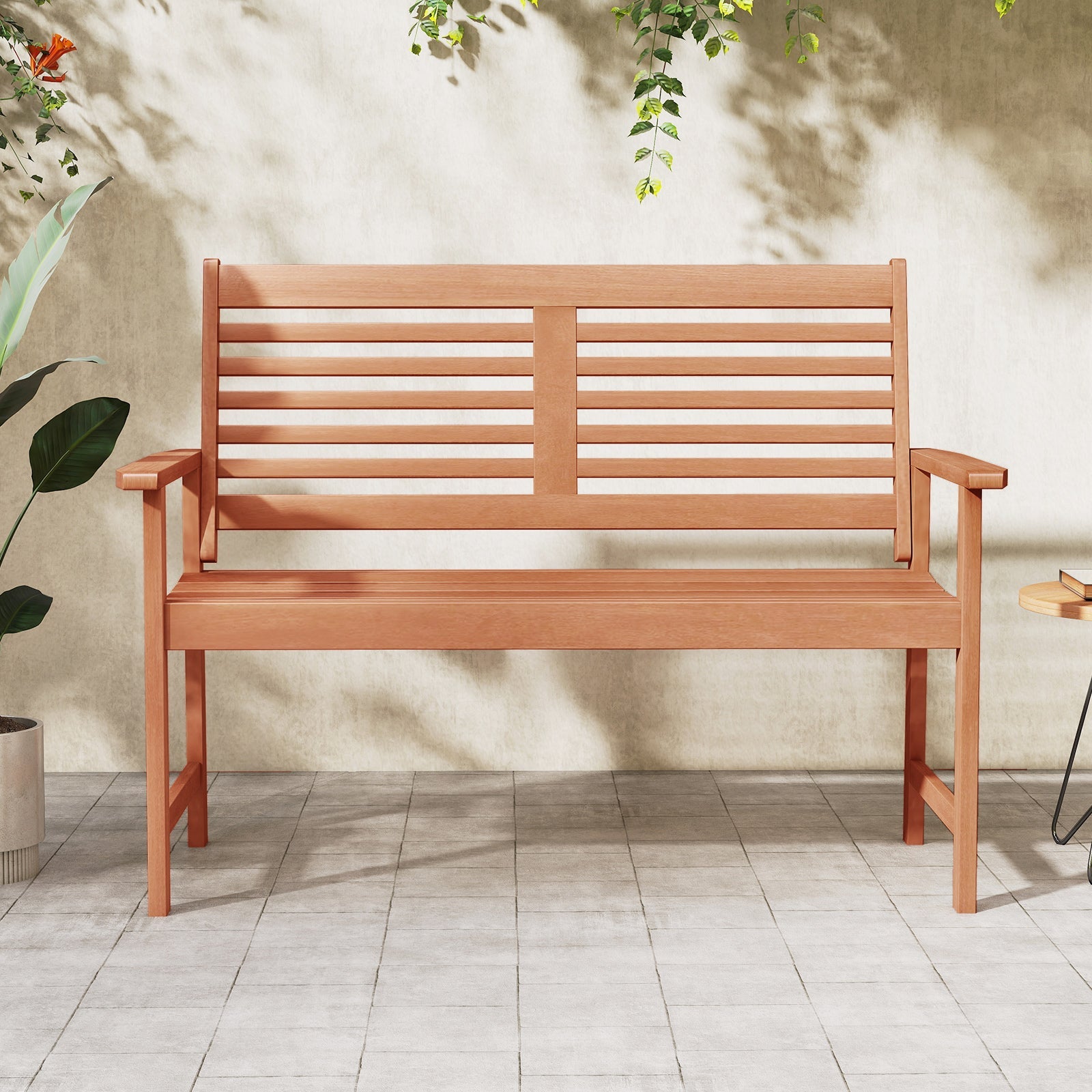 Solid Wood Outdoor Bench