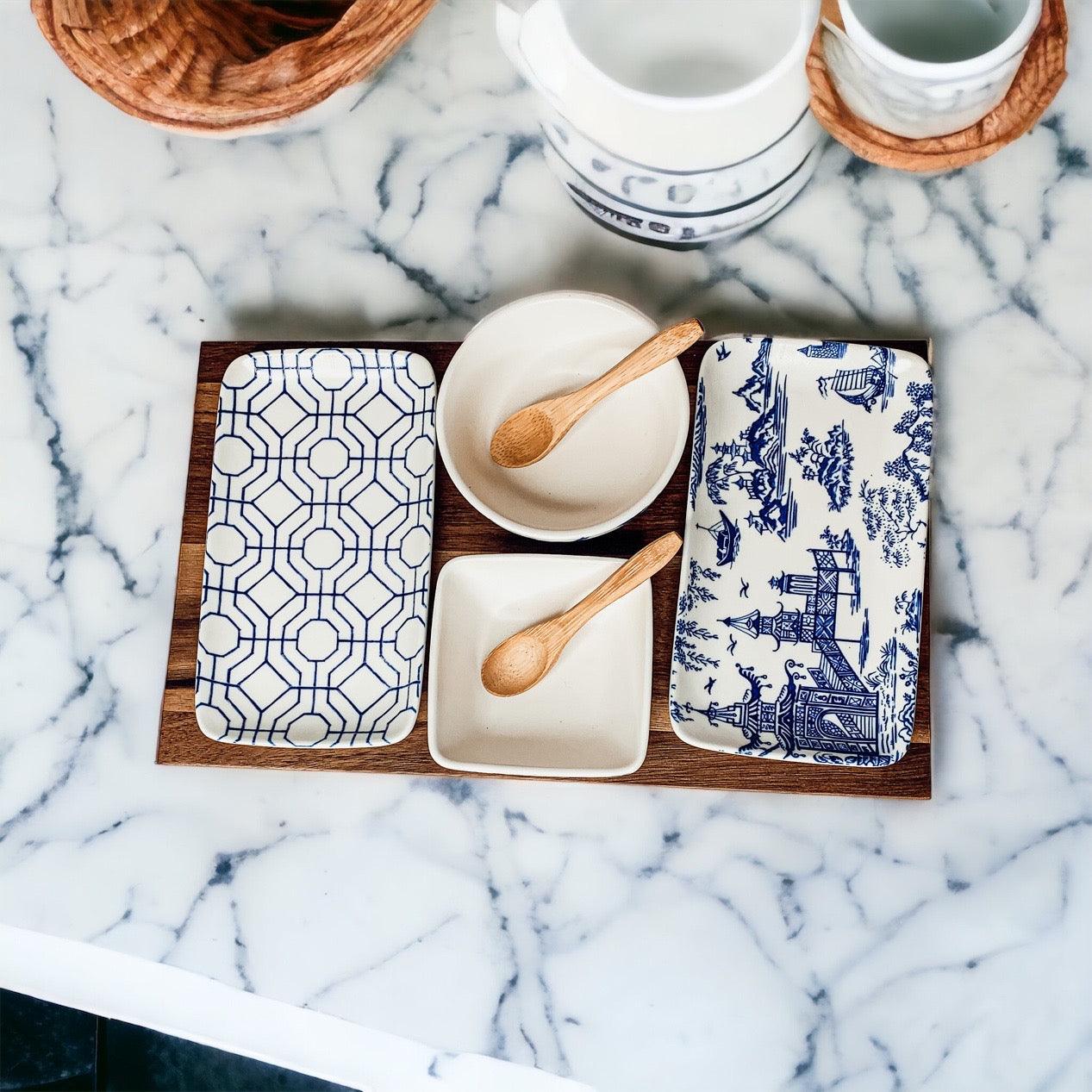 Chinoiserie Tapas 7 Piece Serving Set