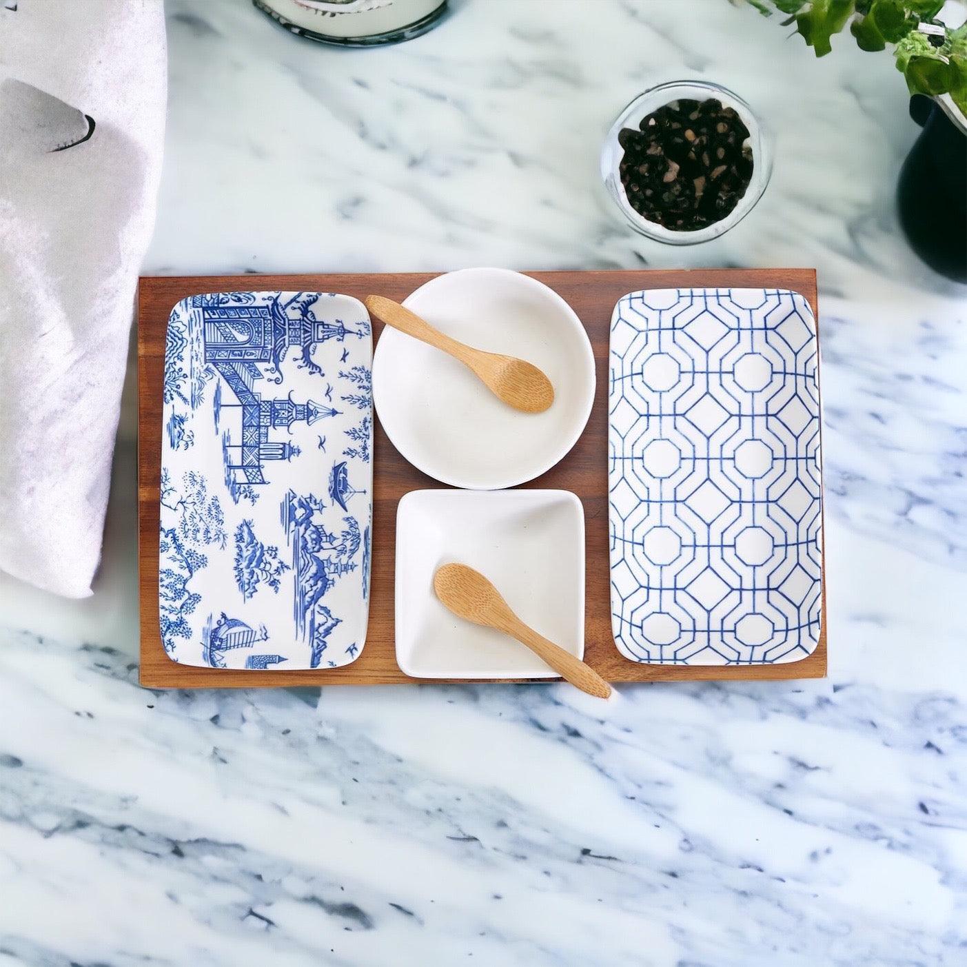 Chinoiserie Tapas 7 Piece Serving Set