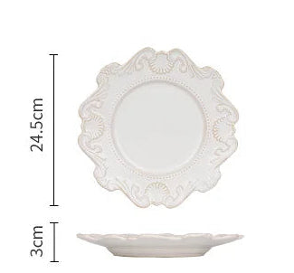 French Style Porcelain Dinnerware - 2 Colors