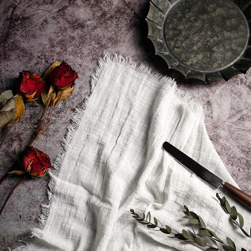 Large Rustic Cotton Gauze Napkins - 10 Pc - Multiple Colors