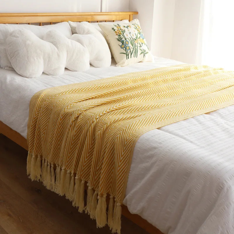 Super Soft Fringe Throw - 4 Colors