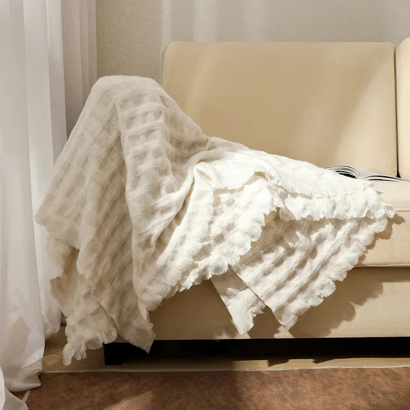 Lightweight Waffle Throw - Multiple Colors, 2 Sizes