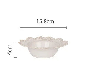 French Style Porcelain Dinnerware - 2 Colors