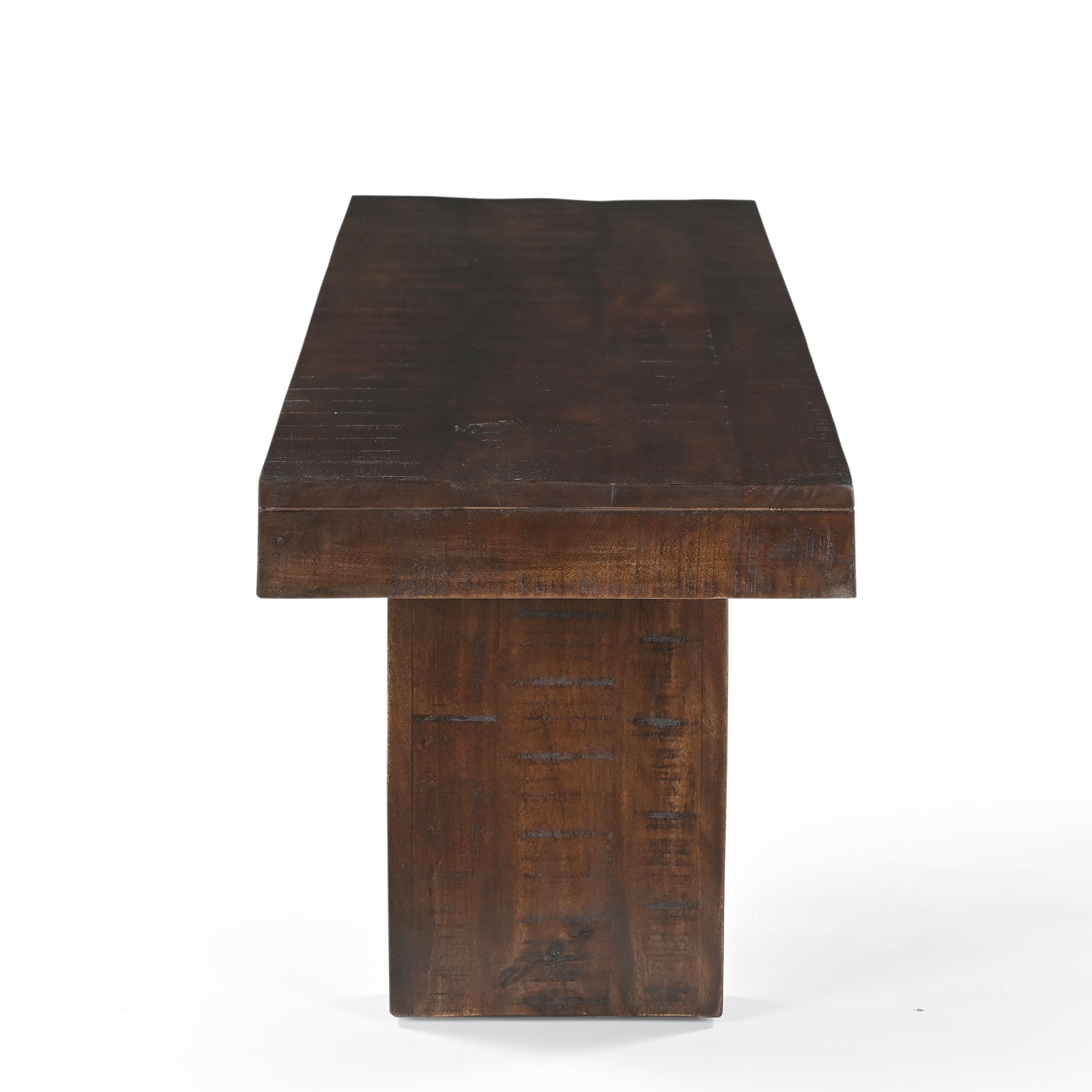 Solid Dark Walnut Mango Wood Bench - 60"