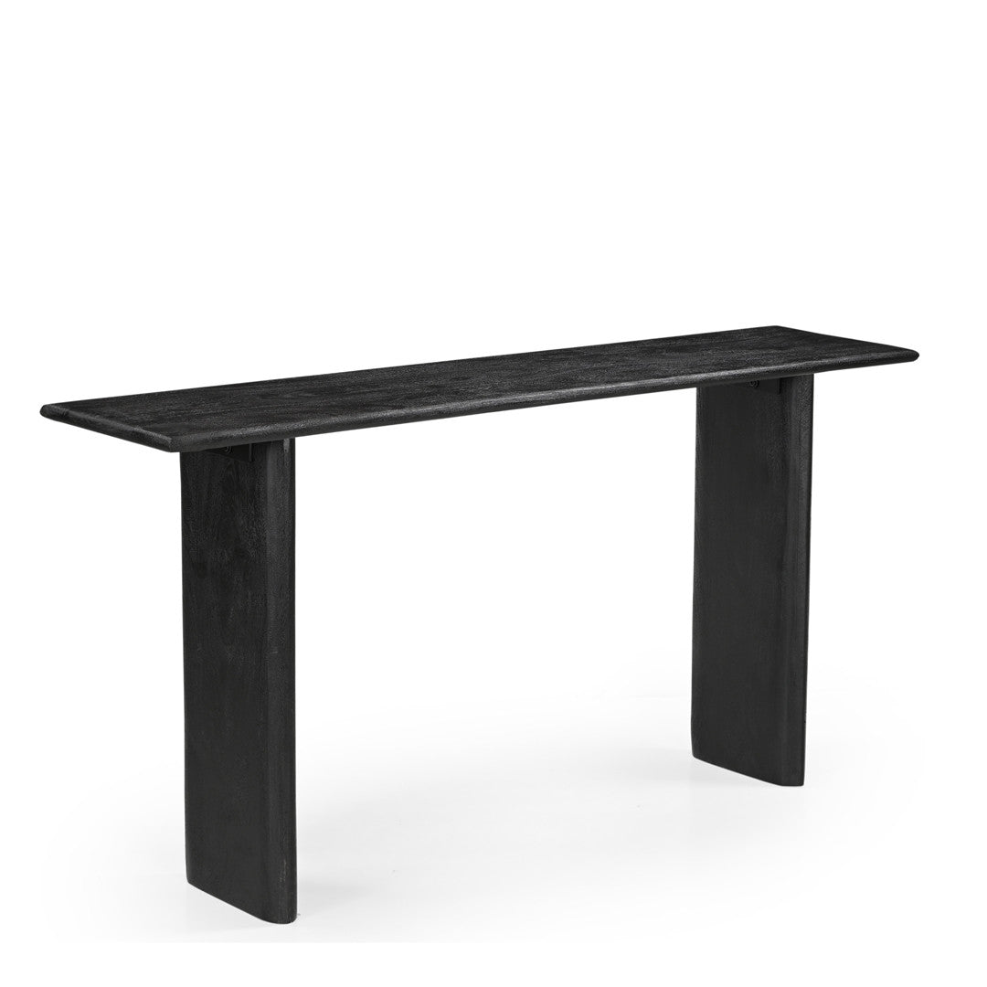 Grackle Solid Wood Console Table - Black
