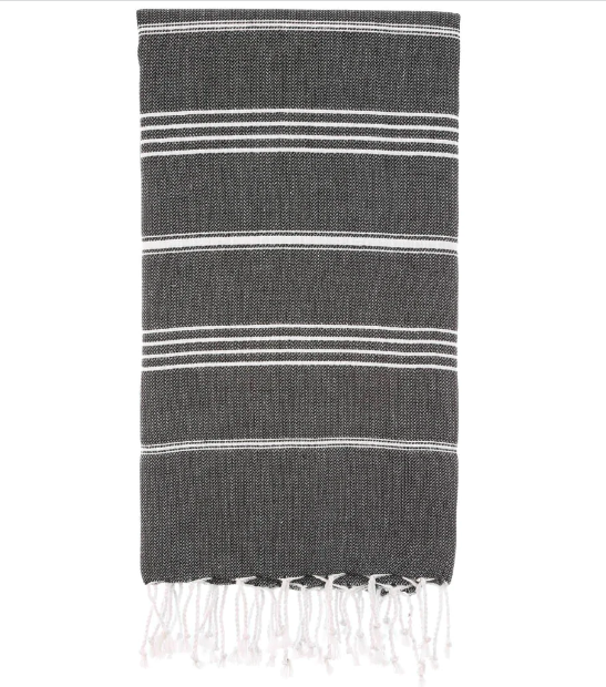 Pure Series Handwoven Turkish Towel - Black