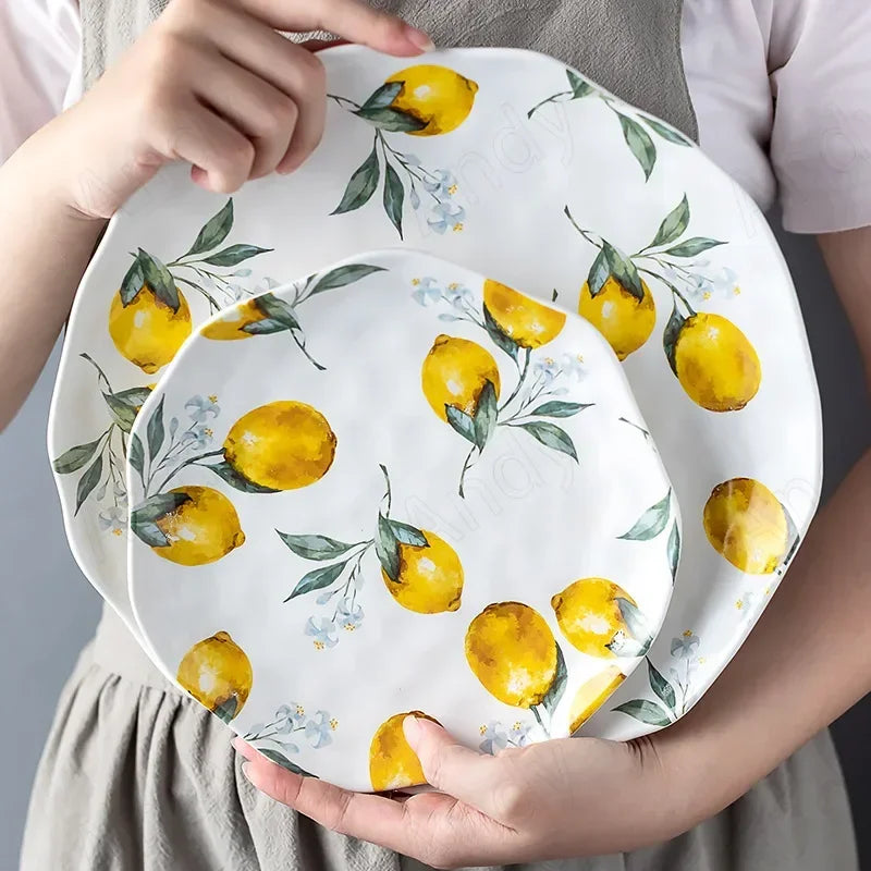 Italian Limoncella Ceramic Plates
