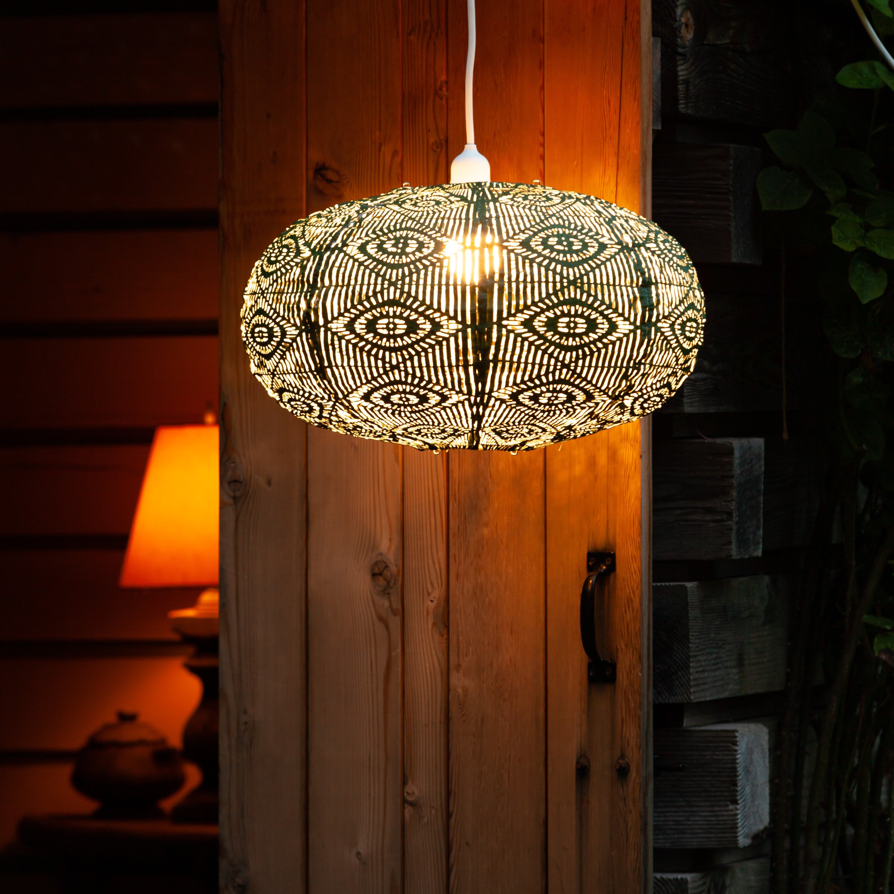 Soji Stella Nova Starbeam Evergeen - 20" Indoor / Outdoor Pendant Lamp (120V)