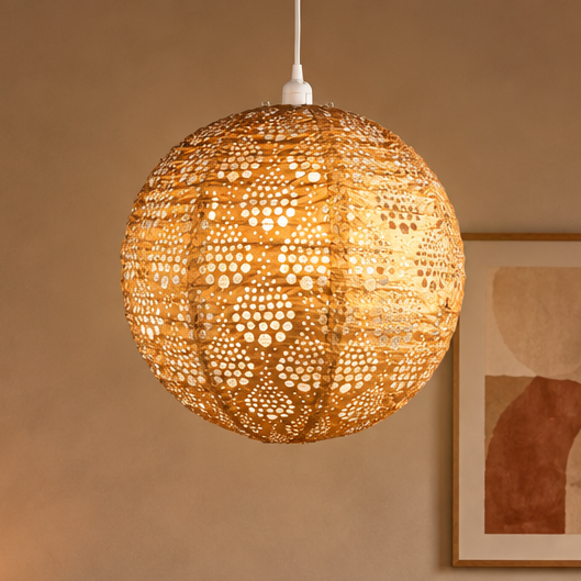 Soji Stella Nova Dewdrop Bronze - 18" Indoor / Outdoor Pendant Lamp (120V)