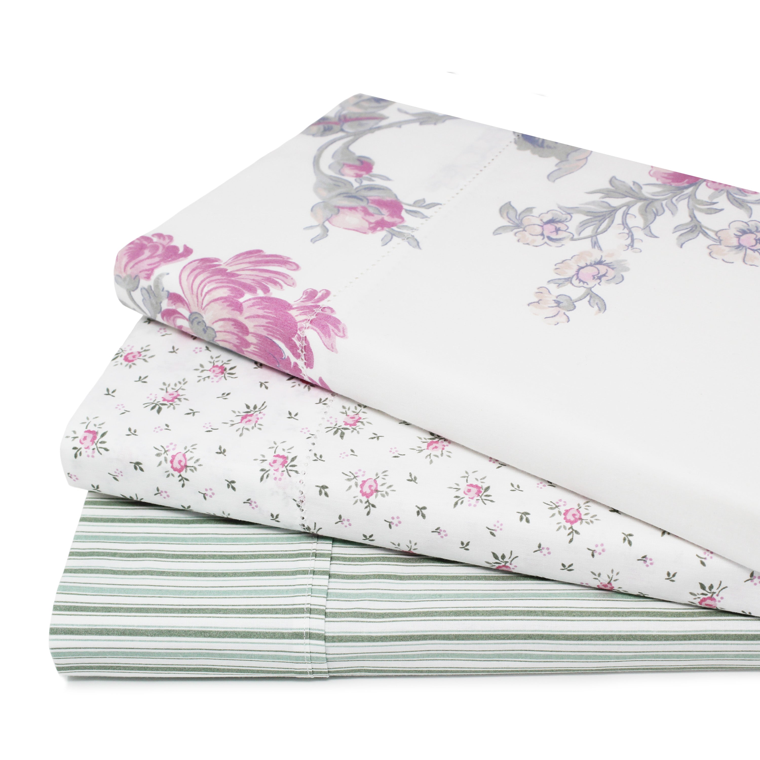 Jardin De Rose Printed Cotton Percale Duvet Sets