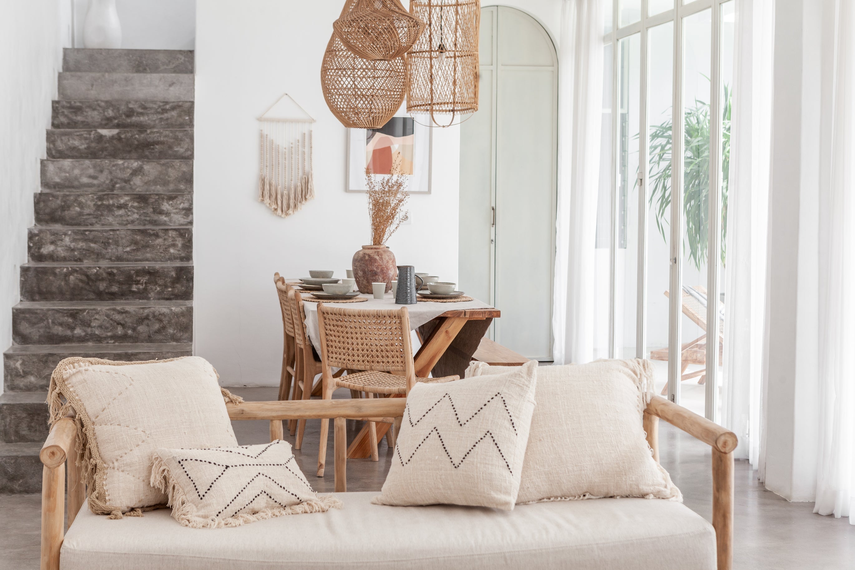 Gaia Hand Stitched Cotton Pillow Covers