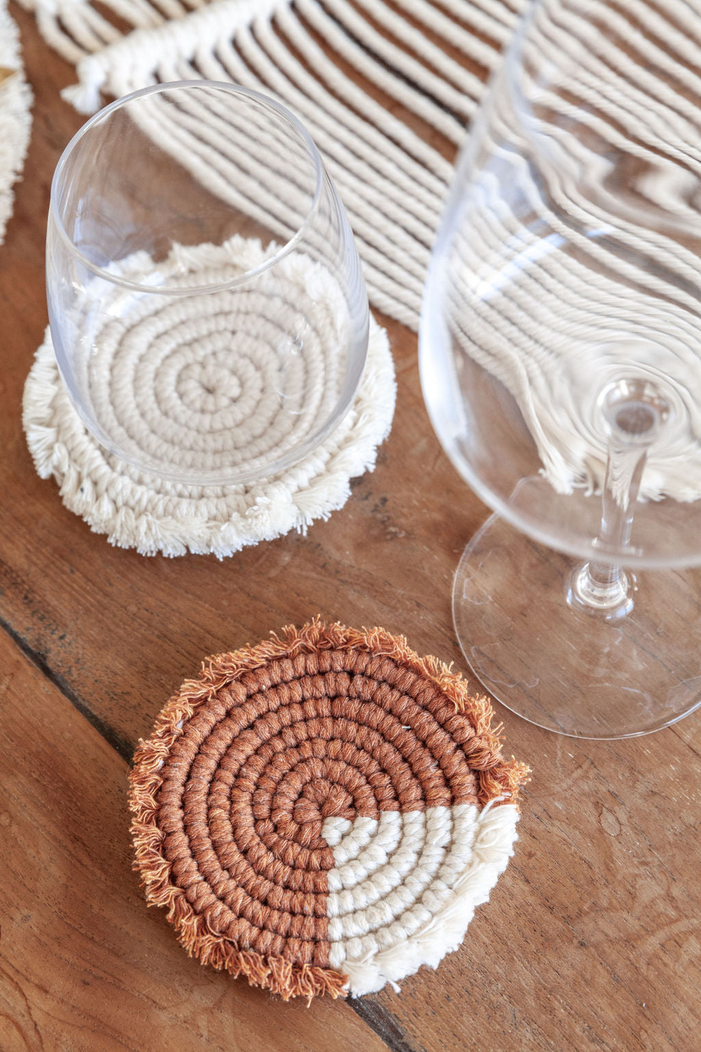 Patterned Coaster Sets - 2 Colors