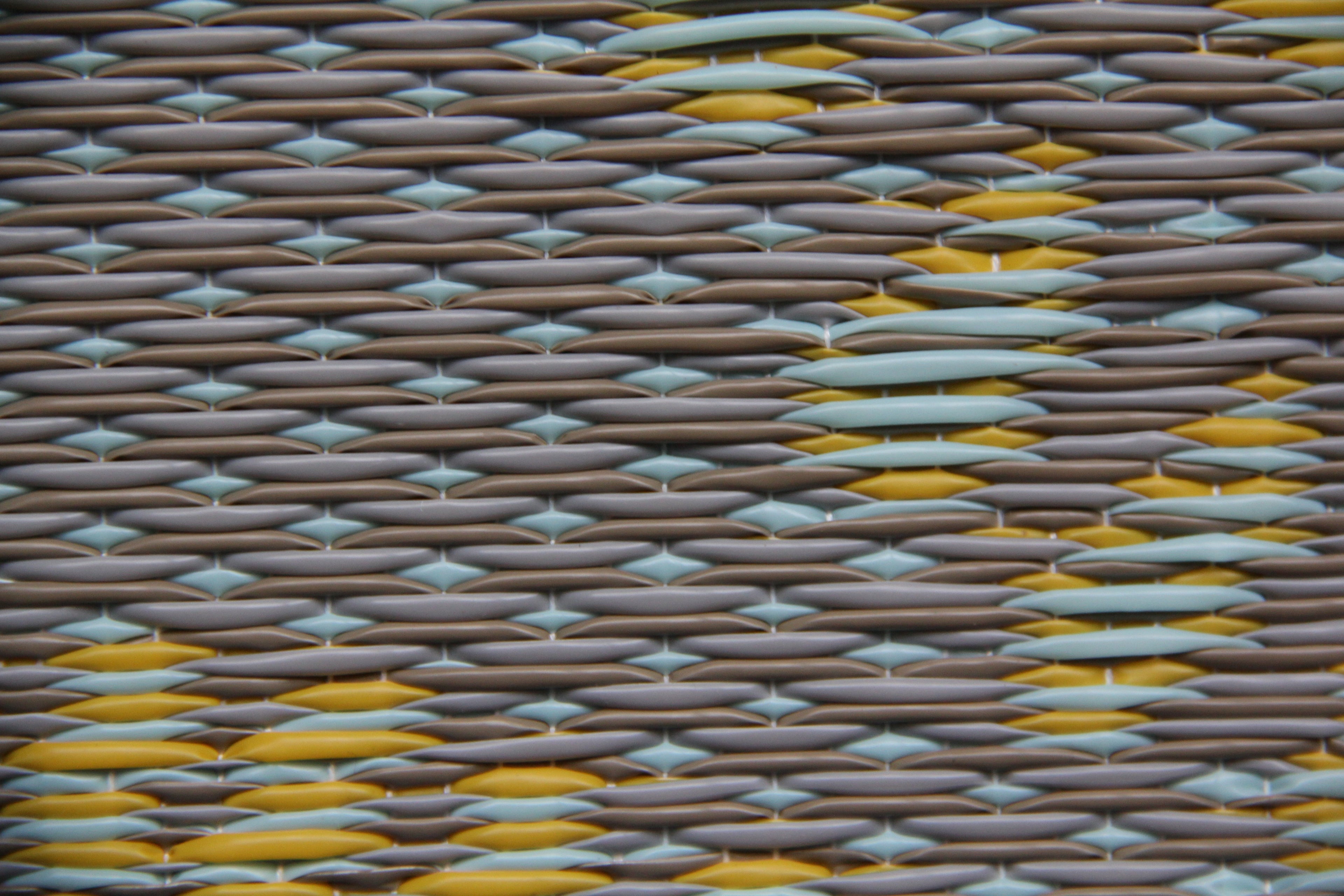 Molly Grey & Yellow Outdoor Mat