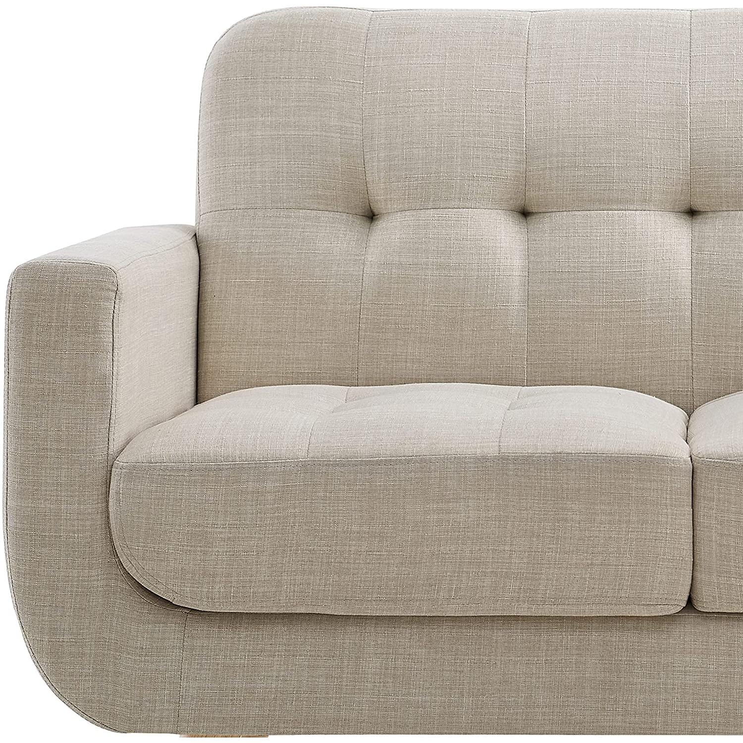 Beige Accent Armchair For Living Room Modern Design