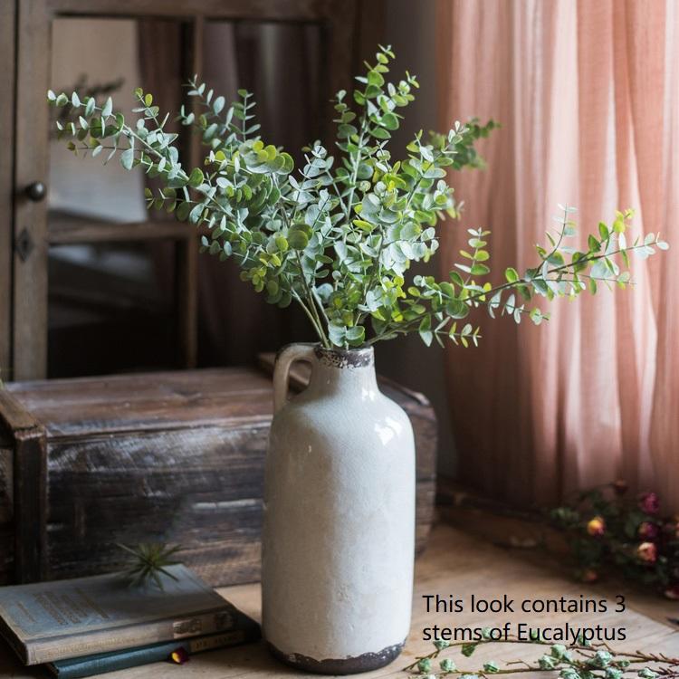 Artificial Faux Plant Eucalyptus Stem Green - 26"