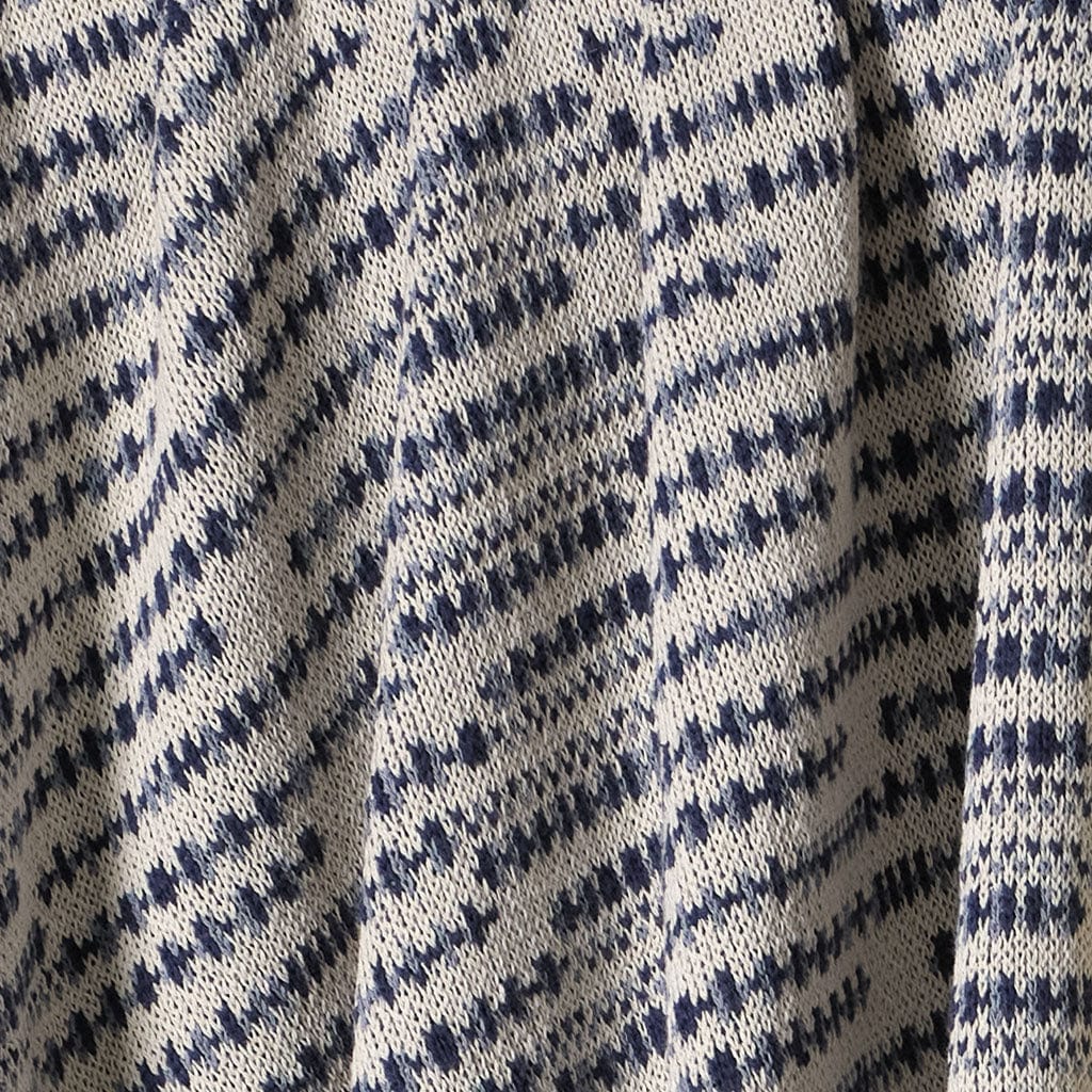Sand Stone - Cotton Sustainable Knit Striped Throw Blanket