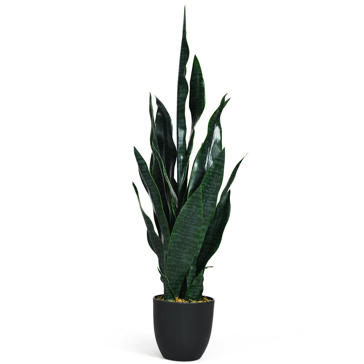 35.5 Inch Indoor-Outdoor Artificial Snake Plant