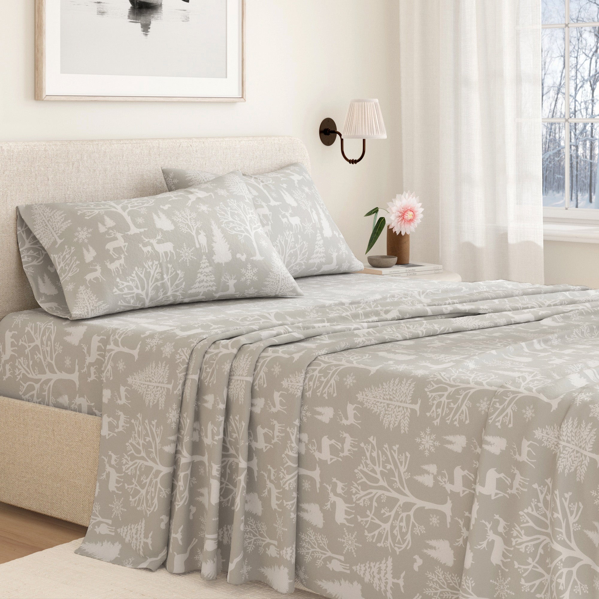 Turkish Cotton Flannel Sheet Sets - Lakeview Collection