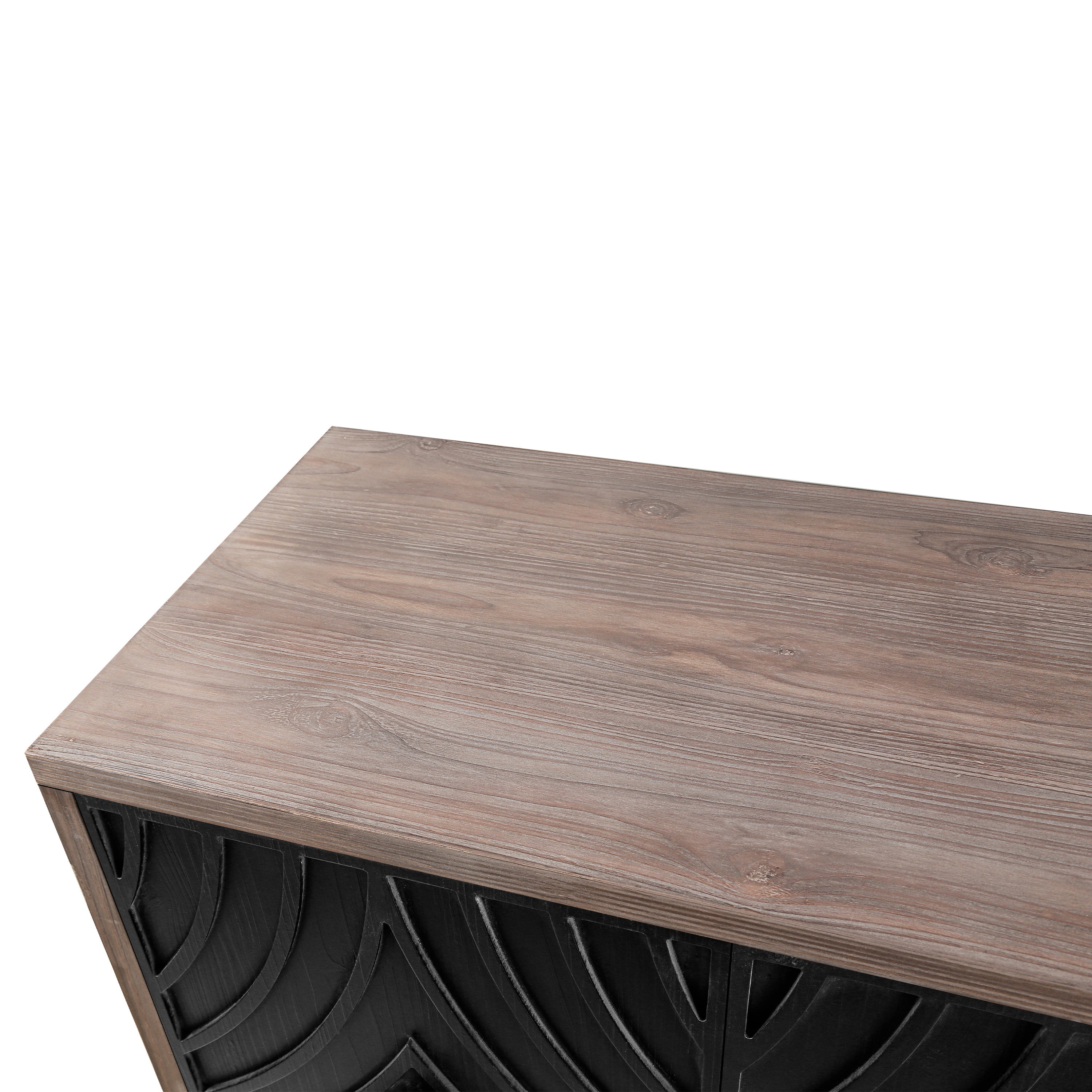 Two-Tone Mid Century Diamond Sideboard - 60"