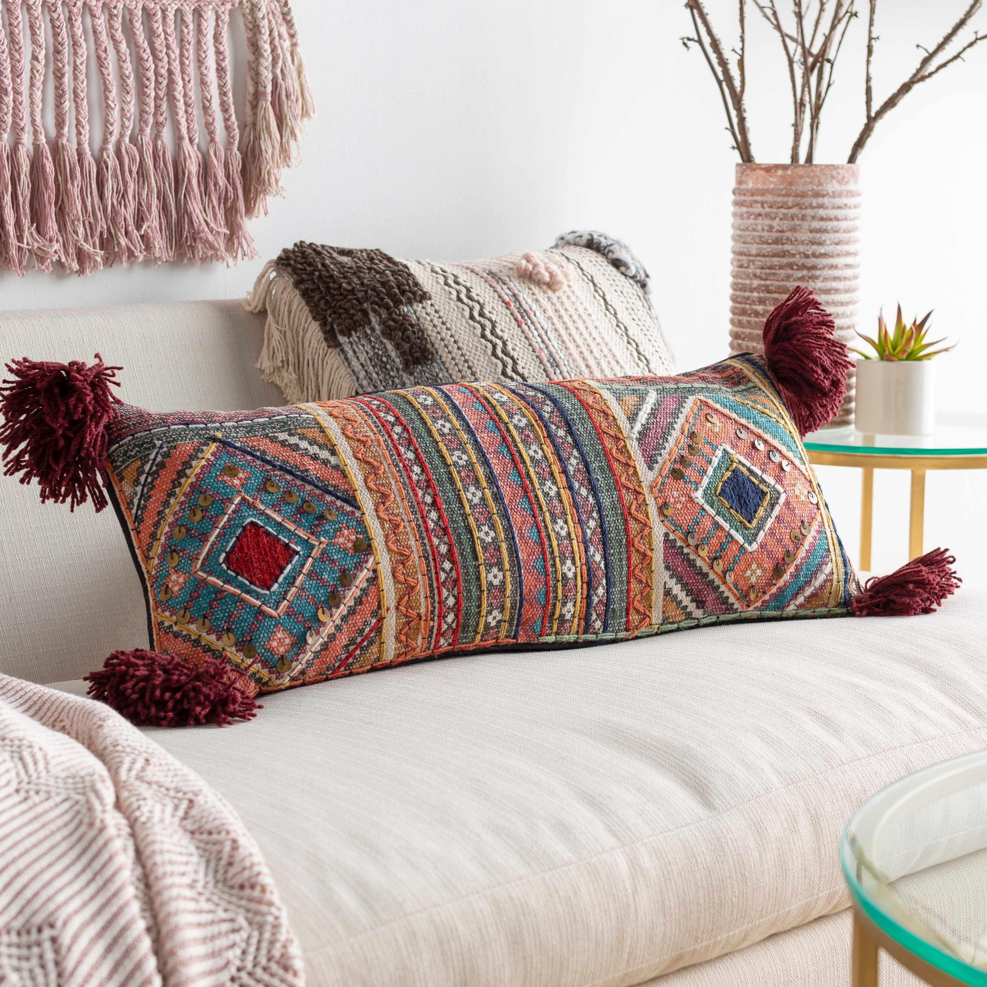 Lenorah Textured Throw Pillow - 2 sizes