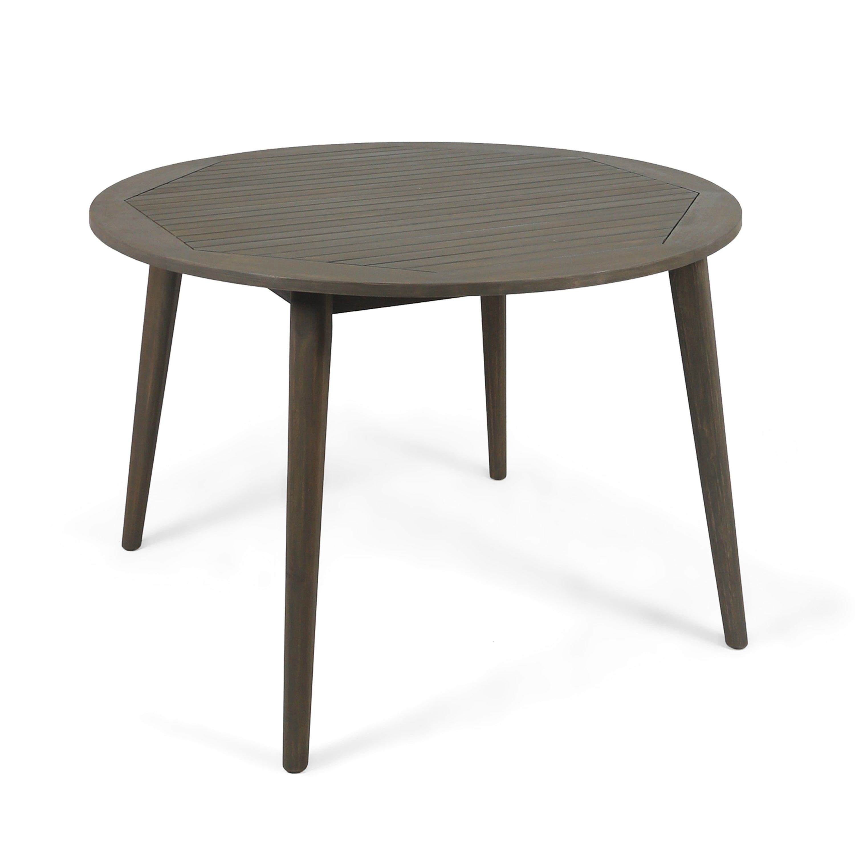 STAMFORD 47" Outdoor Dining Table - Grey Acacia Wood