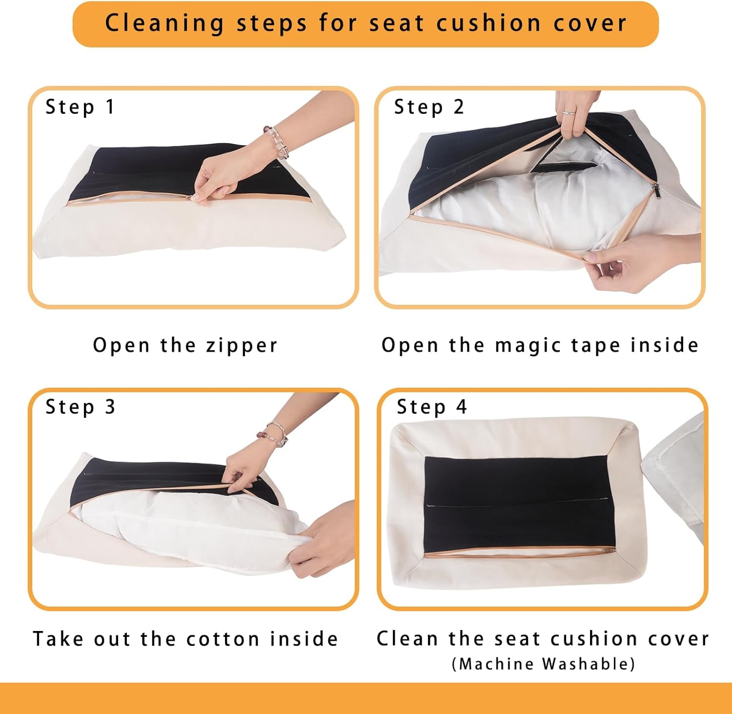 Bamboo Foldable Ottoman Foot Rest