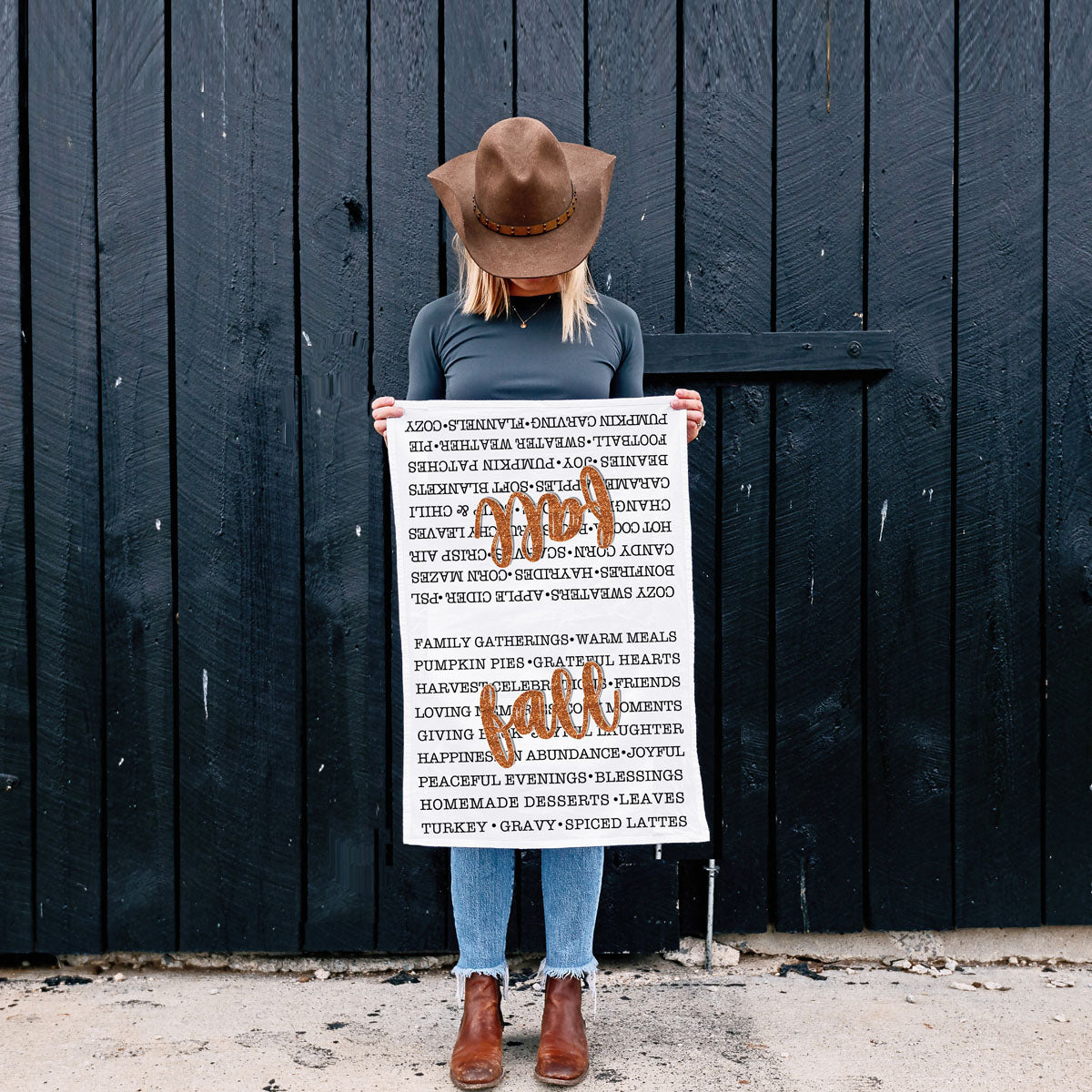 Fall Love Kitchen Towel