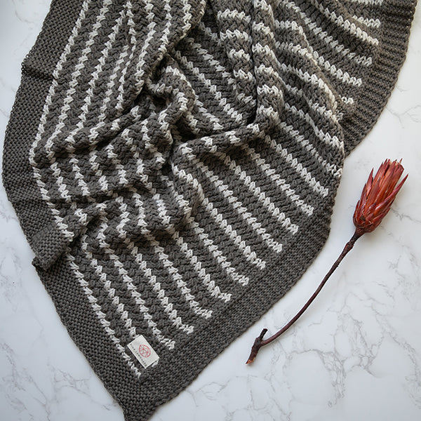 Tara Organic Cotton Knit Throw Blanket