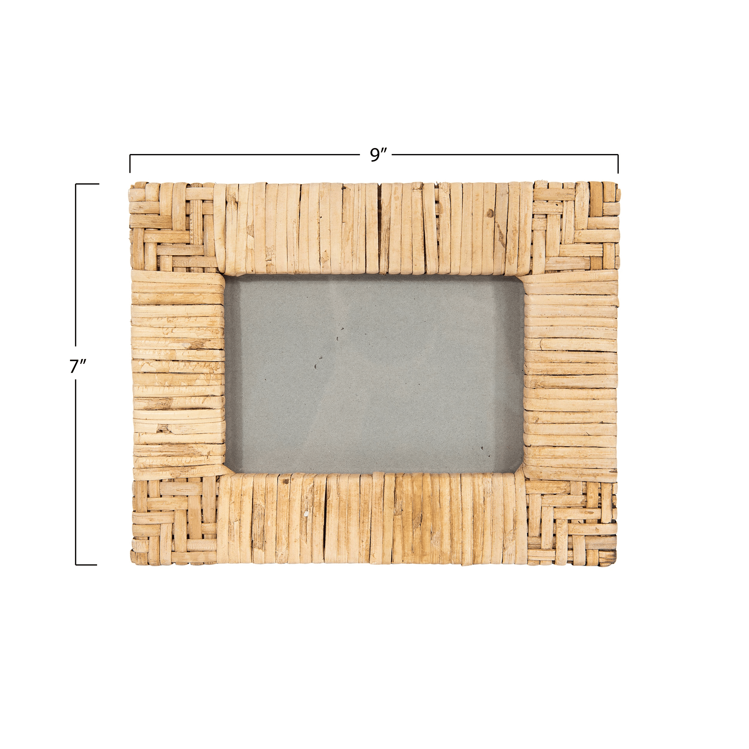 Handwoven Rattan 4x6 Picture Frame
