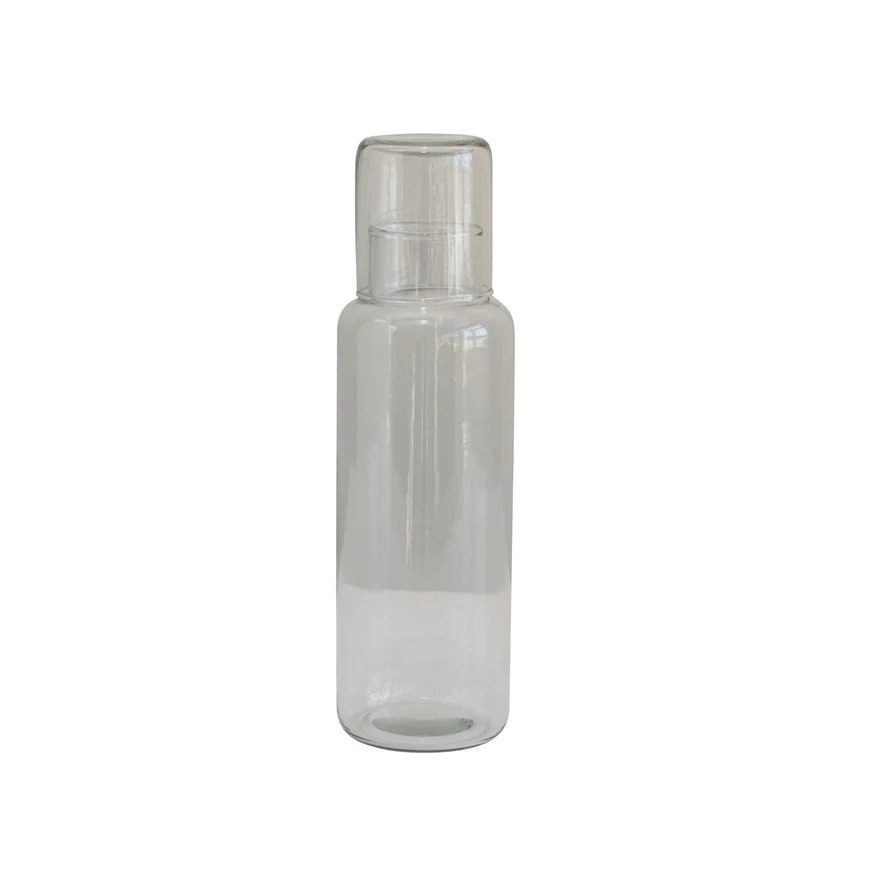Recycled Glass Decanter with Drinking Glass - 2 Pc Set
