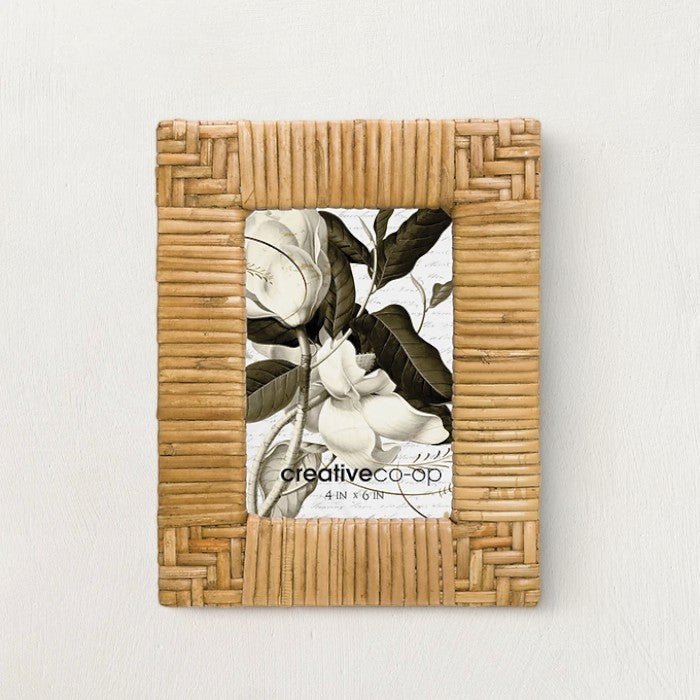 Handwoven Rattan 4x6 Picture Frame