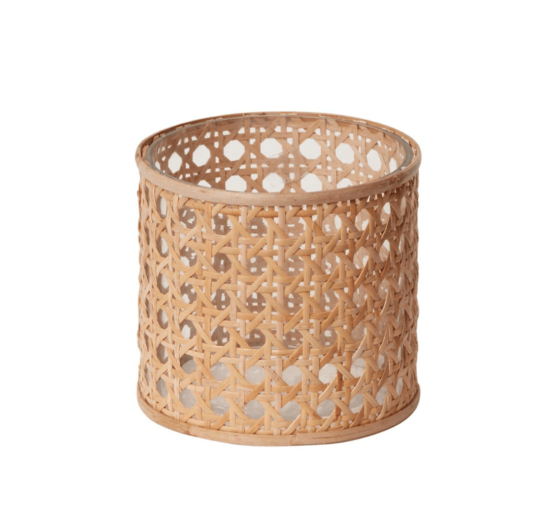 Oliver Cane Votive Candle Holders