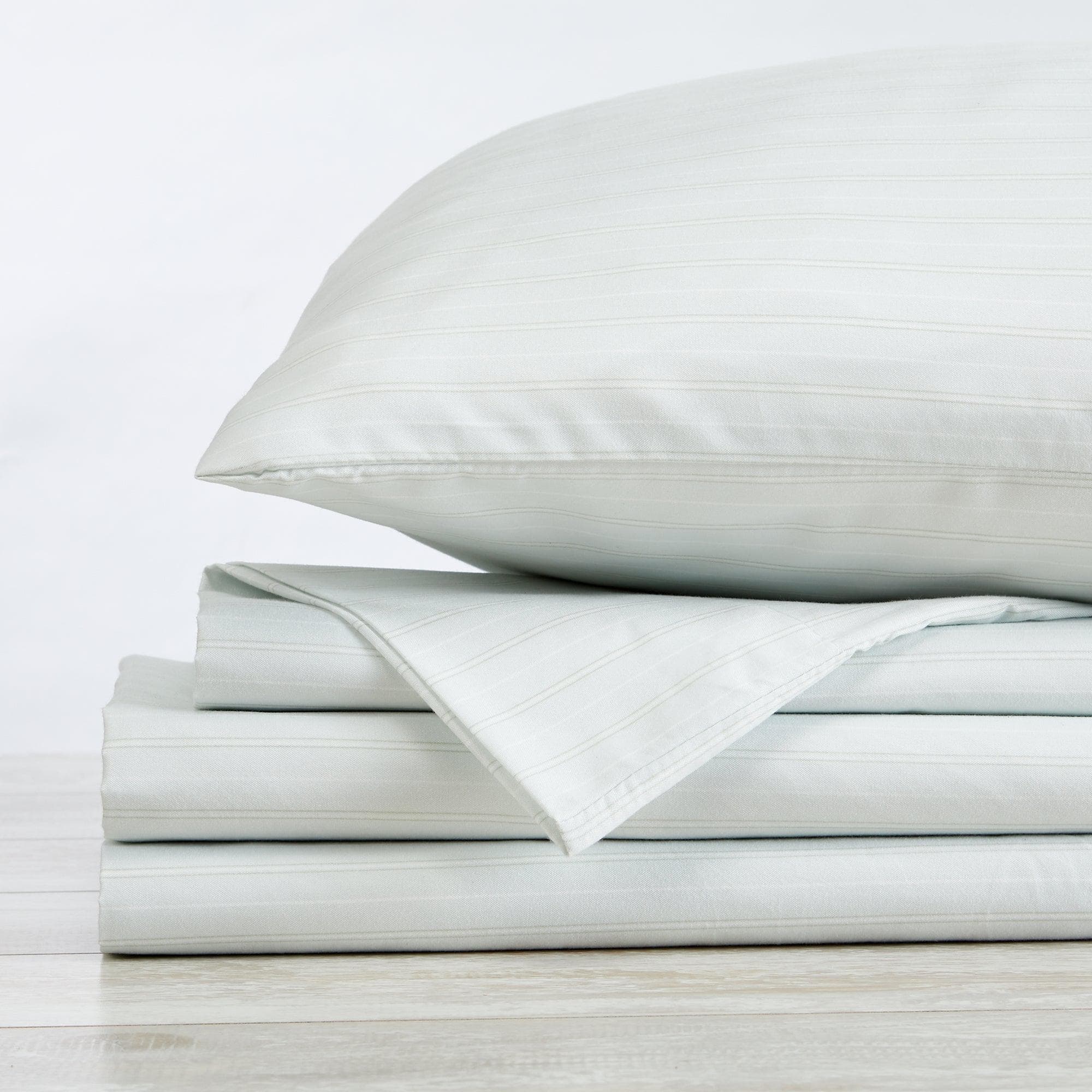 Microfiber Stripe Sheet Set - Adeline Collection