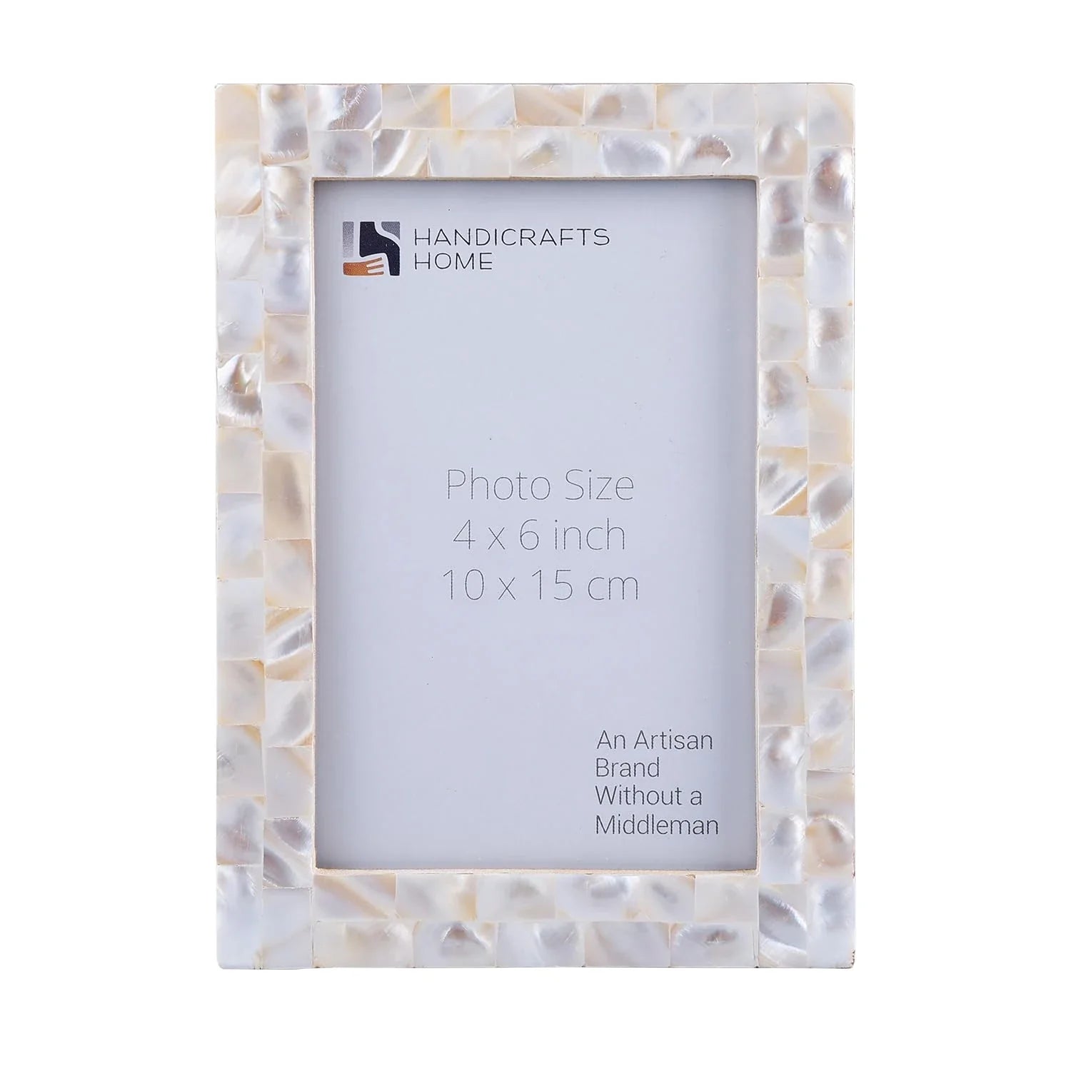 Mother of Pearl Inlay Picture Frame - White