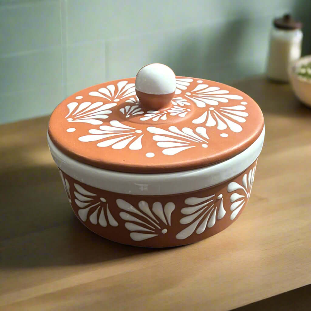 Talavera Tortilla Warmer | Handmade Terracotta Food Warmer