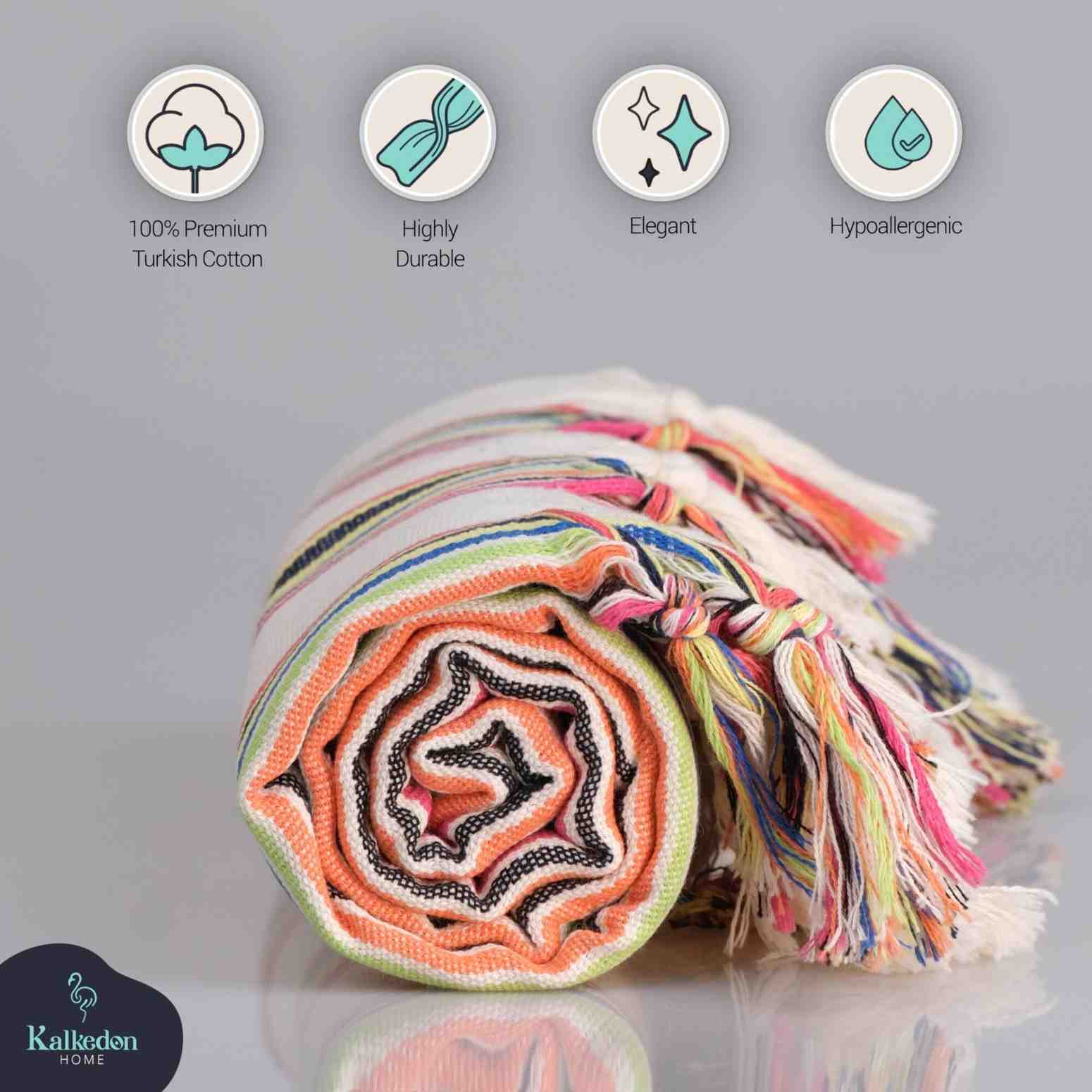 Rainbow Turkish Blanket/Beach Towel