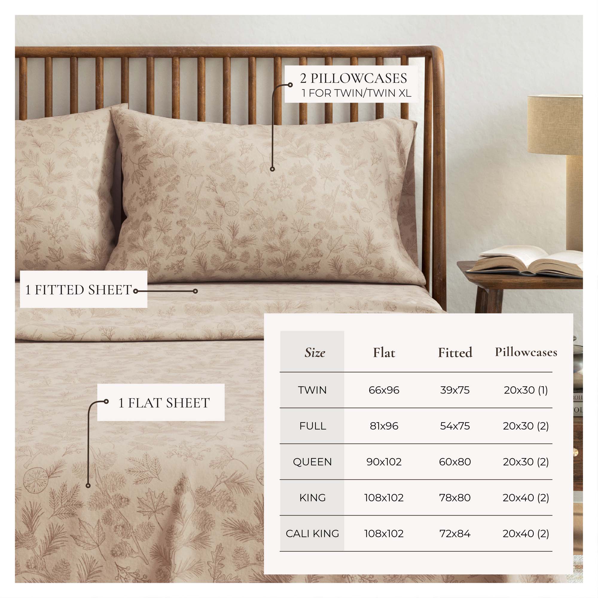 Turkish Cotton Flannel Sheet Sets - Elevated Lodge Collection