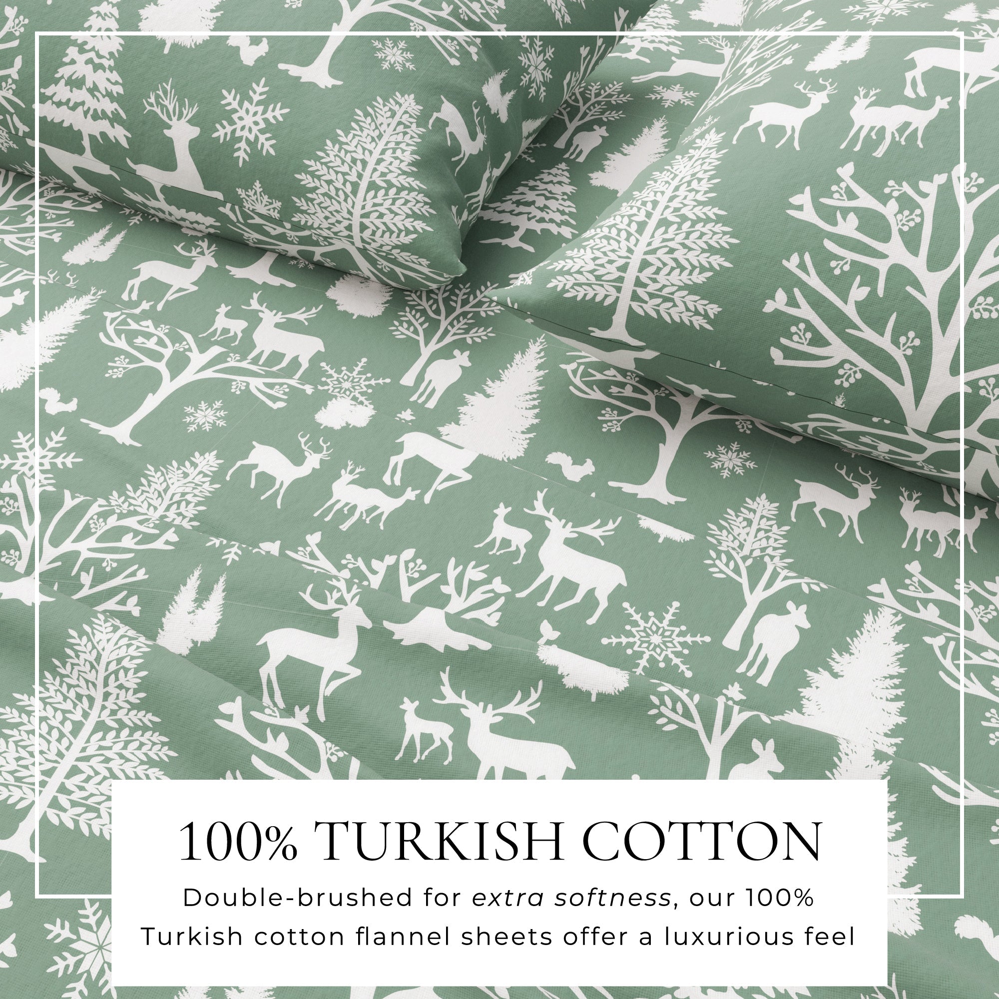 Turkish Cotton Flannel Sheet Sets - Lakeview Collection