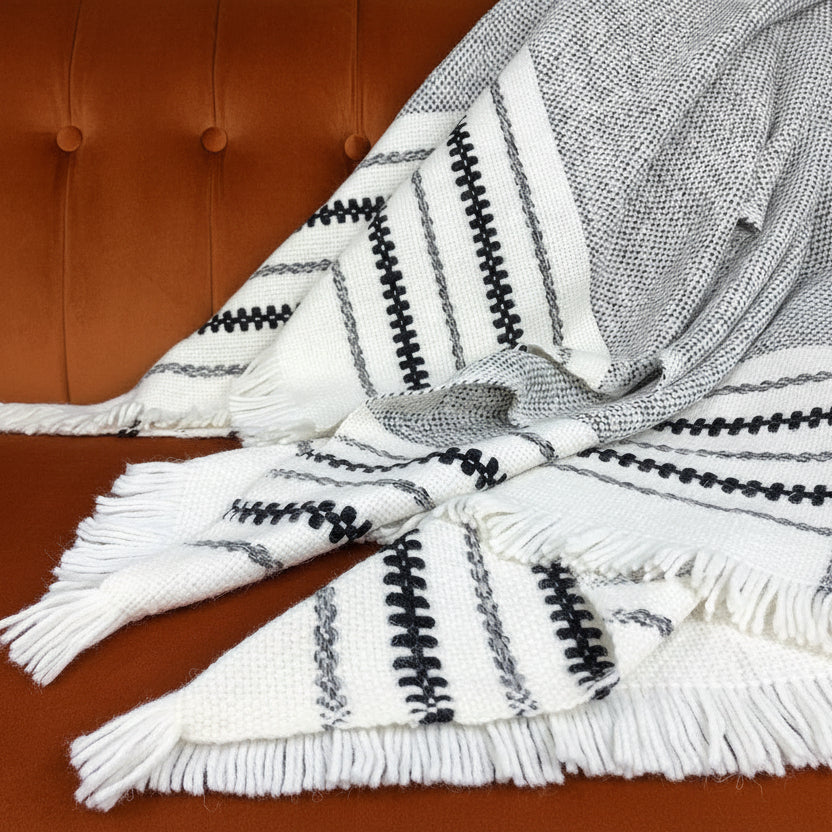 Chunky Snow Cuzco Alpaca Throw