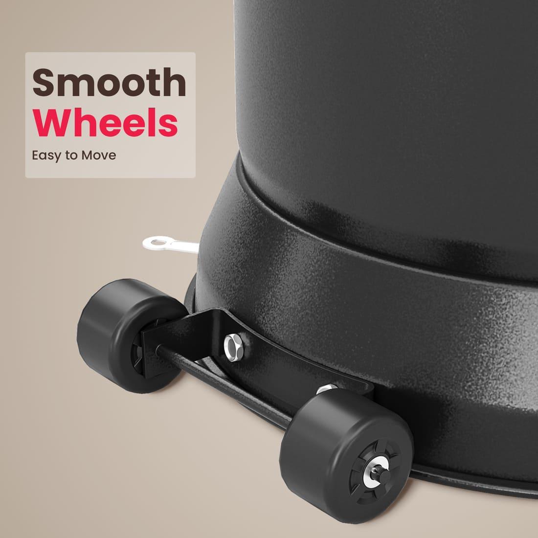 Propane Patio Heater with Table Design & Wheels - 3 Colors