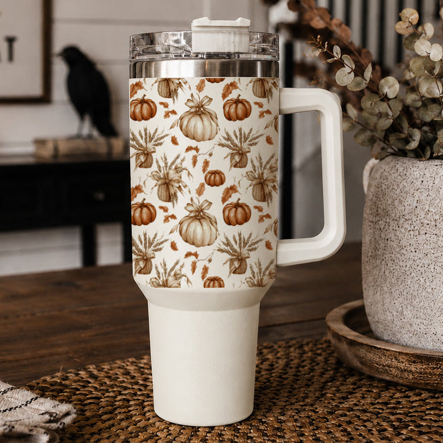 Rustic Pumpkins 40oz Insulated Tumbler