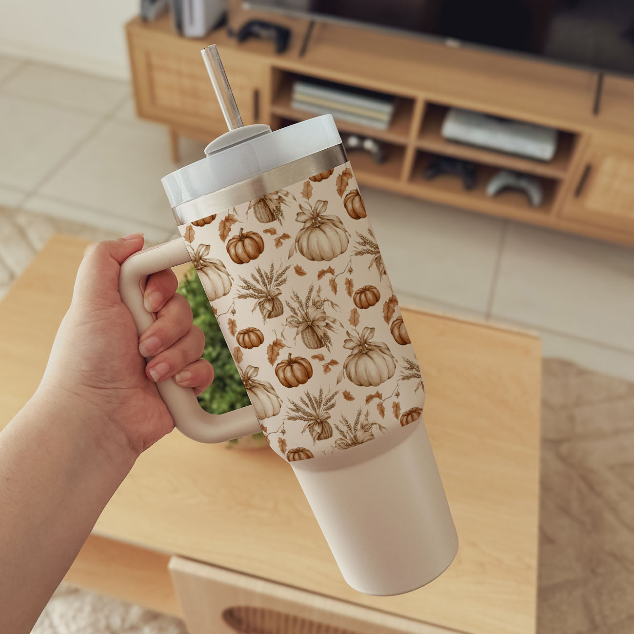 Rustic Pumpkins 40oz Insulated Tumbler