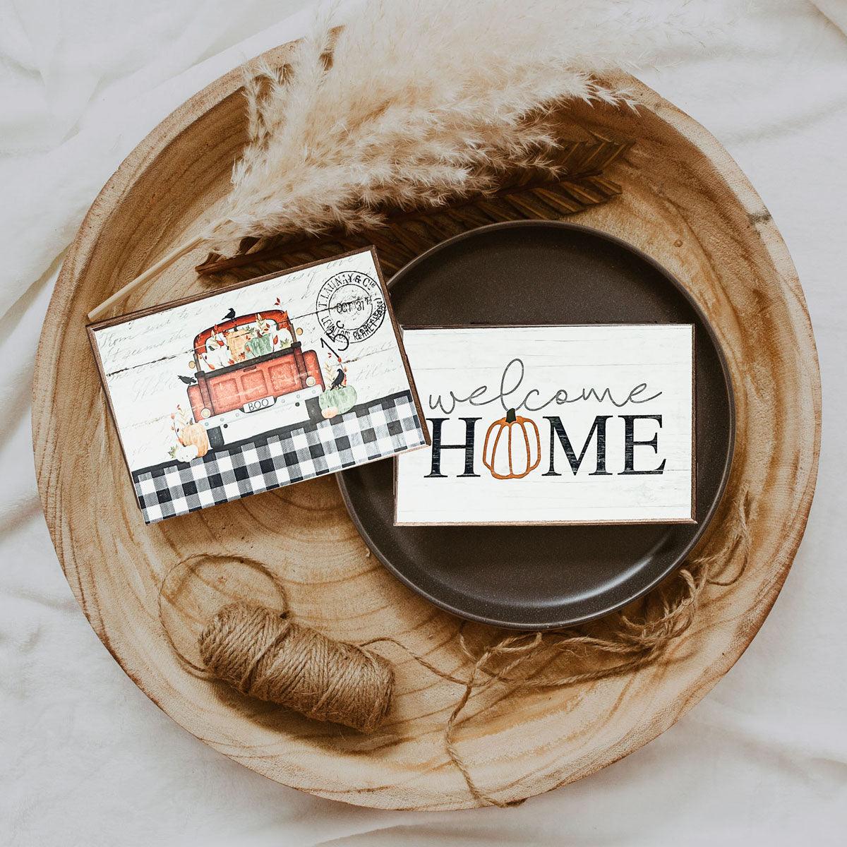 Welcome Home Wooden Sign