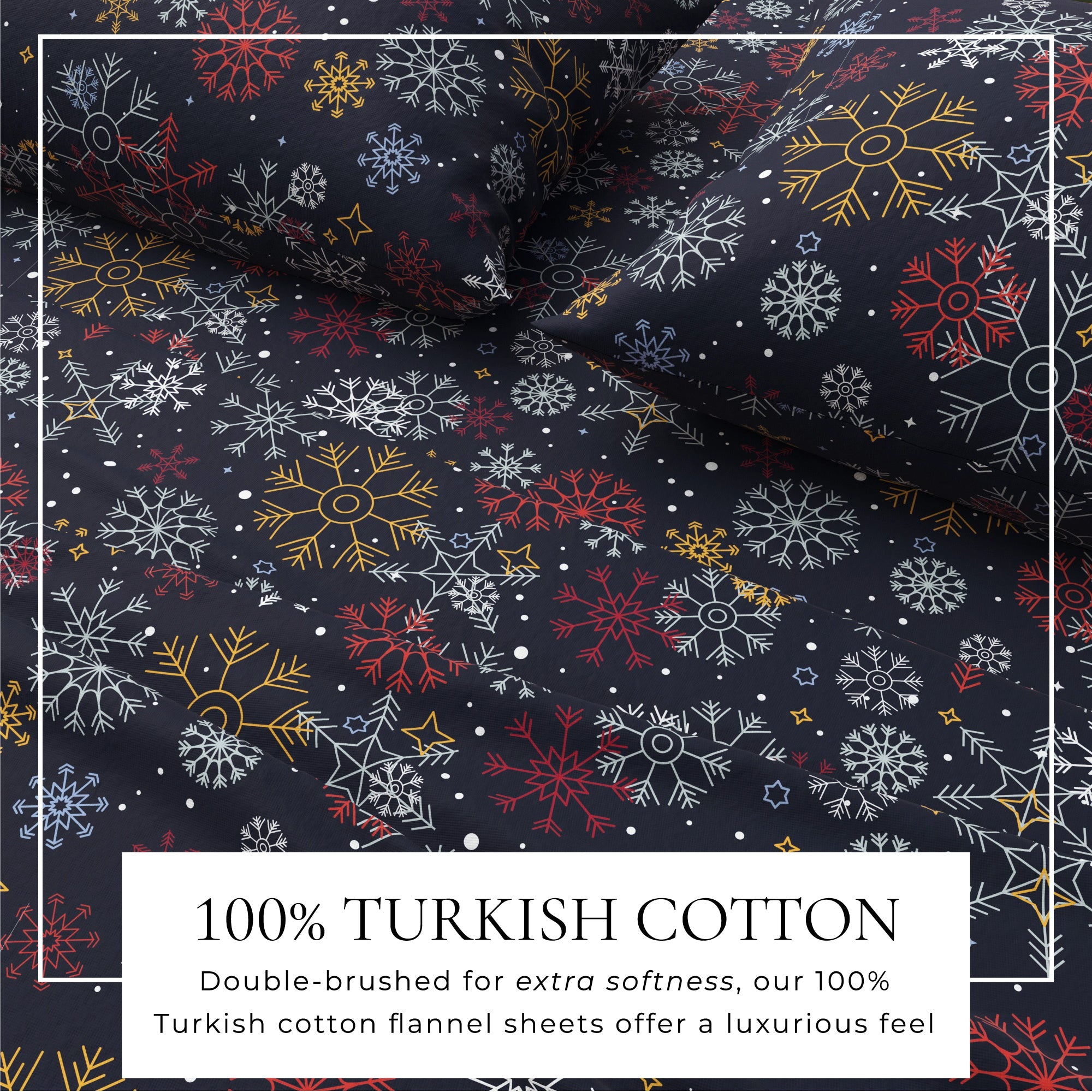 Turkish Cotton Flannel Sheet Sets - Lakeview Collection