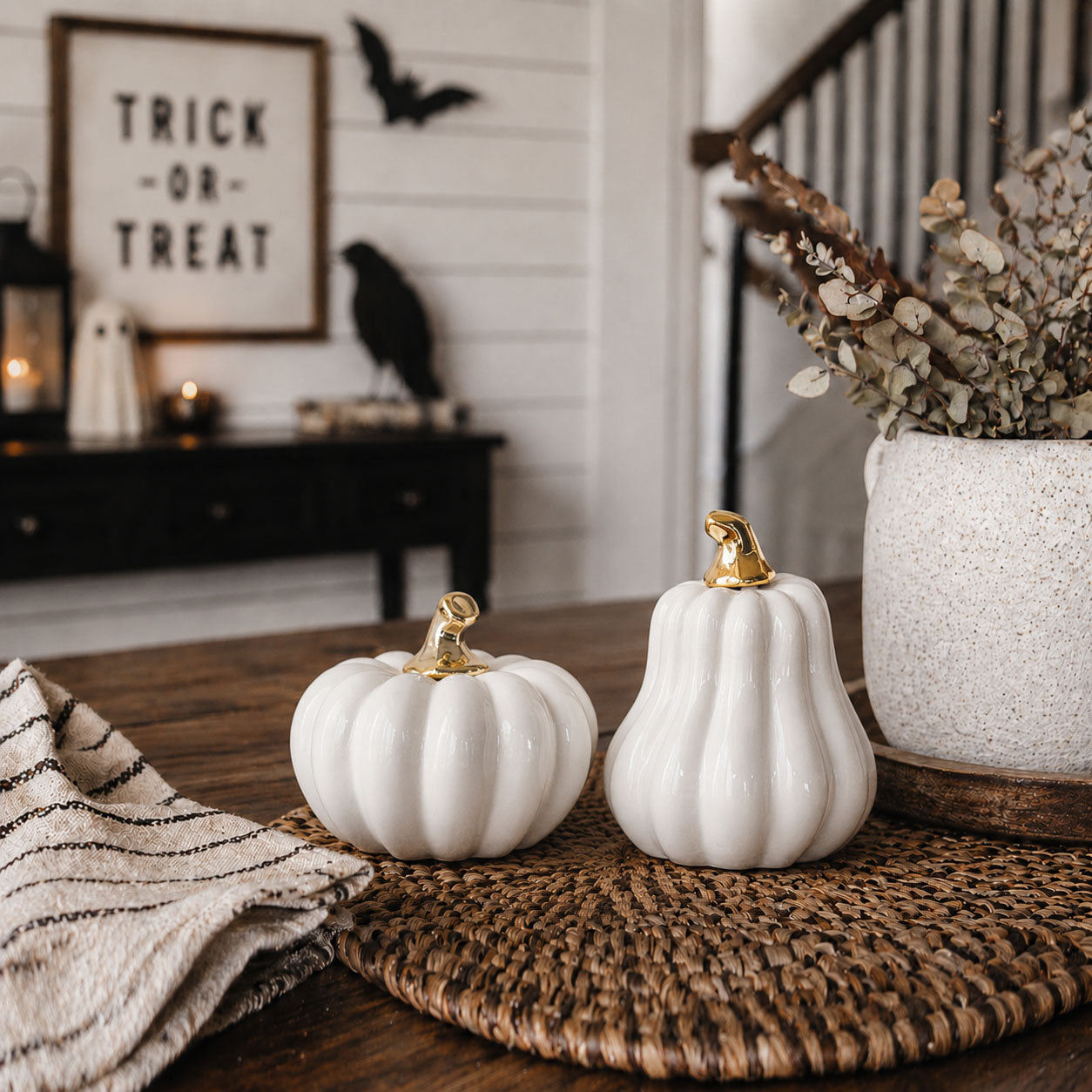 White Luxe Pumpkin