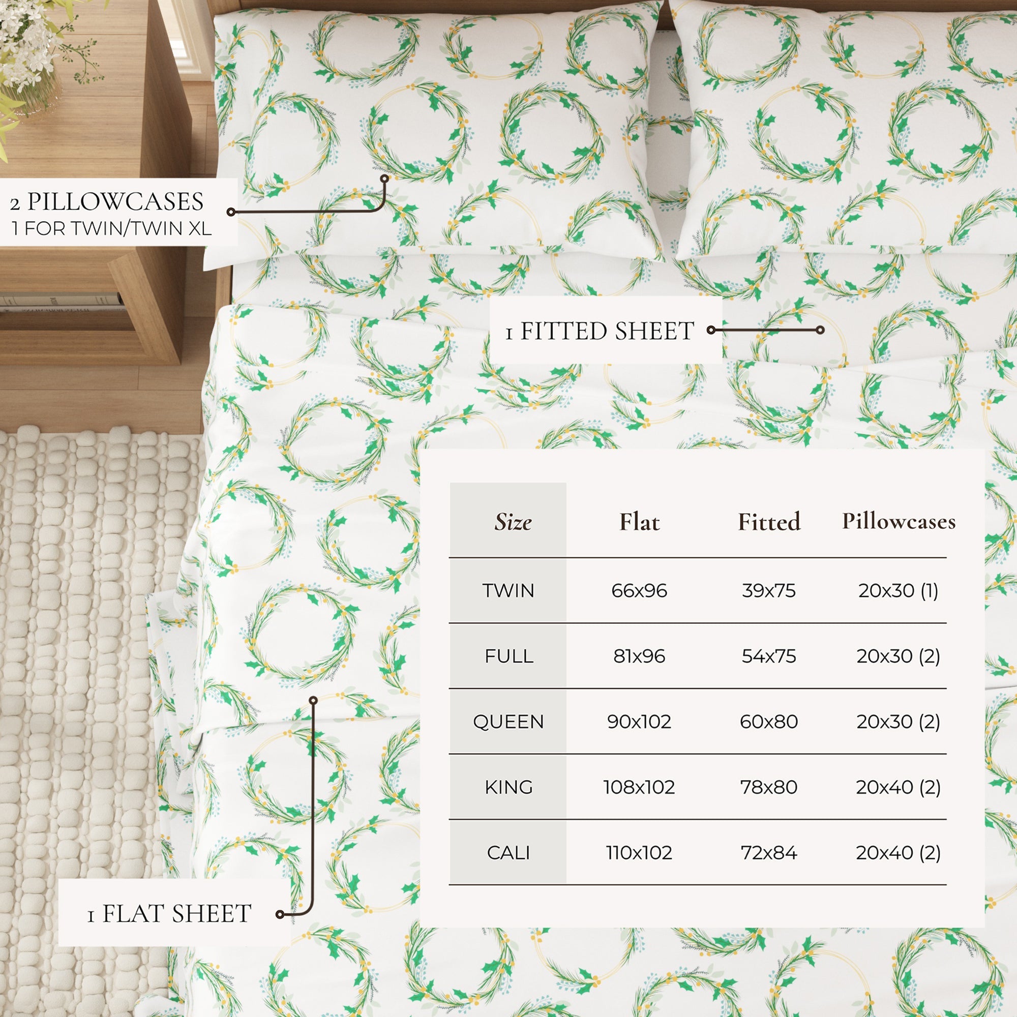 Turkish Cotton Flannel Sheet Sets - Lakeview Collection