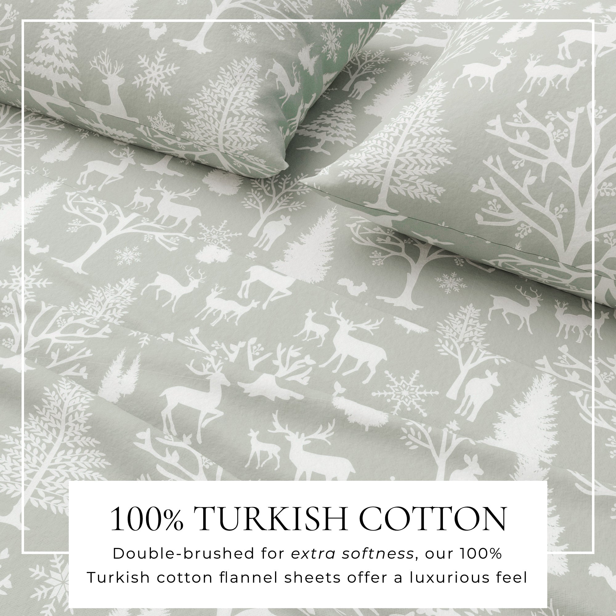 Turkish Cotton Flannel Sheet Sets - Lakeview Collection